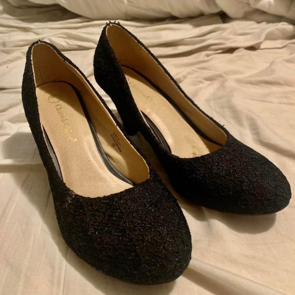 black heels